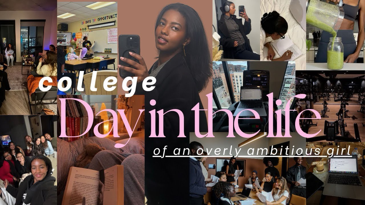 ☃︎꙳❅Day in the life of an overly ambitious college girl | triple major, 2 internships, 5am routine