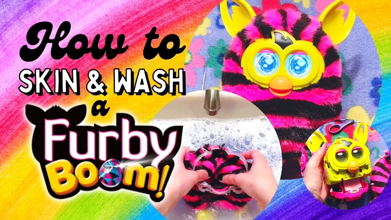 How to Skin & Wash a Furby Boom/Furby 2012 Tutorial - Cleaning Sewing Taking Apart Toys - ReFURBish