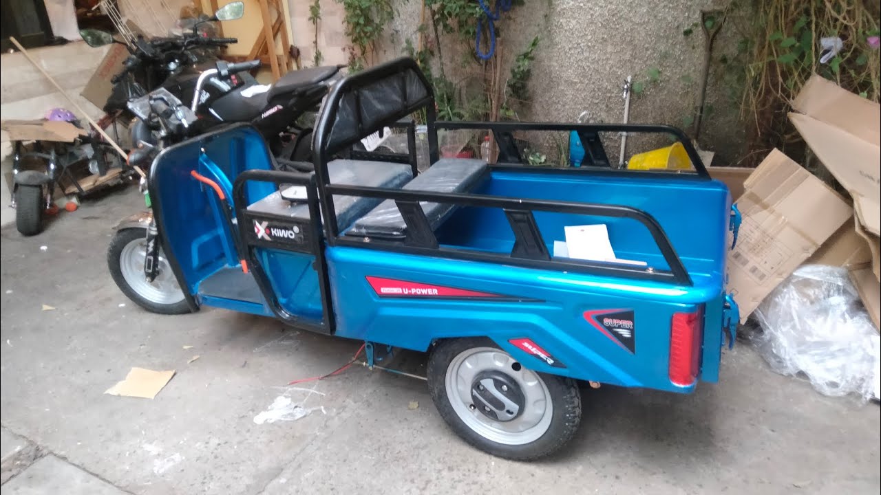 Triciclo eléctrico carga kiwo