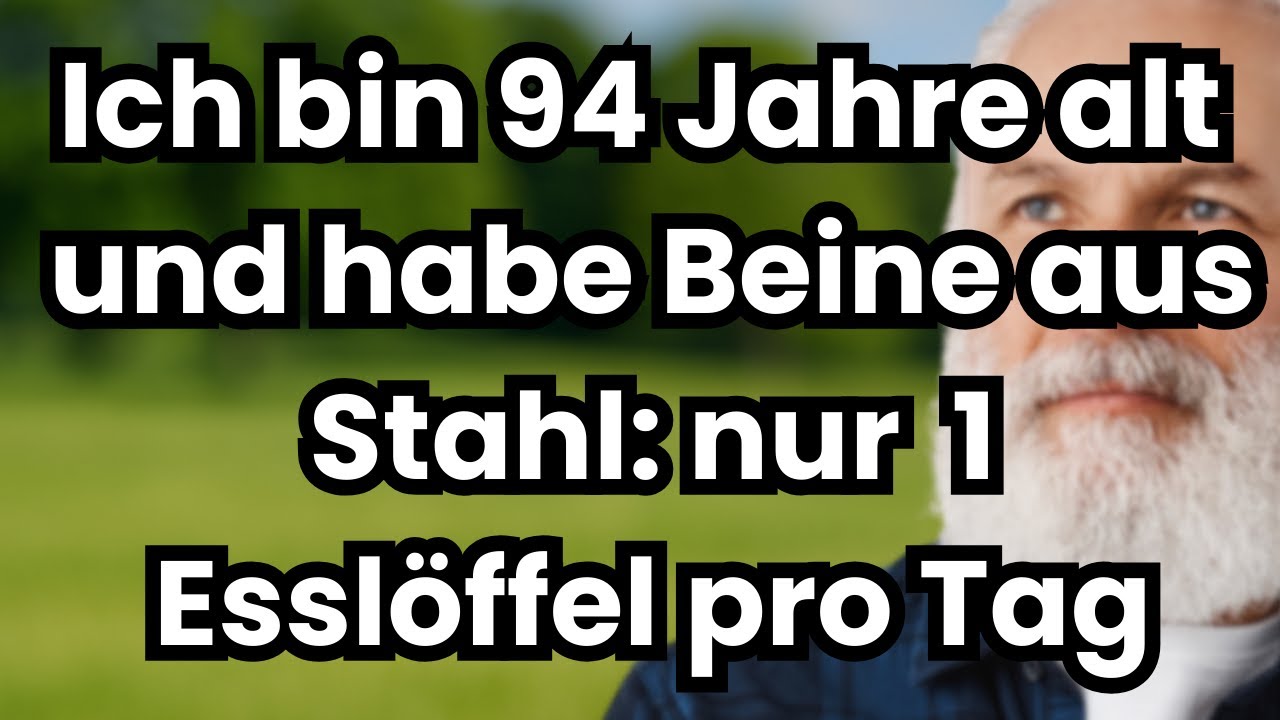 5 lebenswichtige Vitamine für starke Beine im Alter - auch mit 94 Jahren! Seniorengesundheit