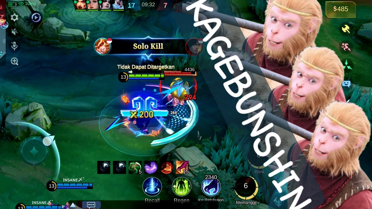 SUN GAMEPLAY JUNGLER !! BAYANGANNYA RUSUH AMAT !!! KAGEBUNSHIN NO JUTSU !!