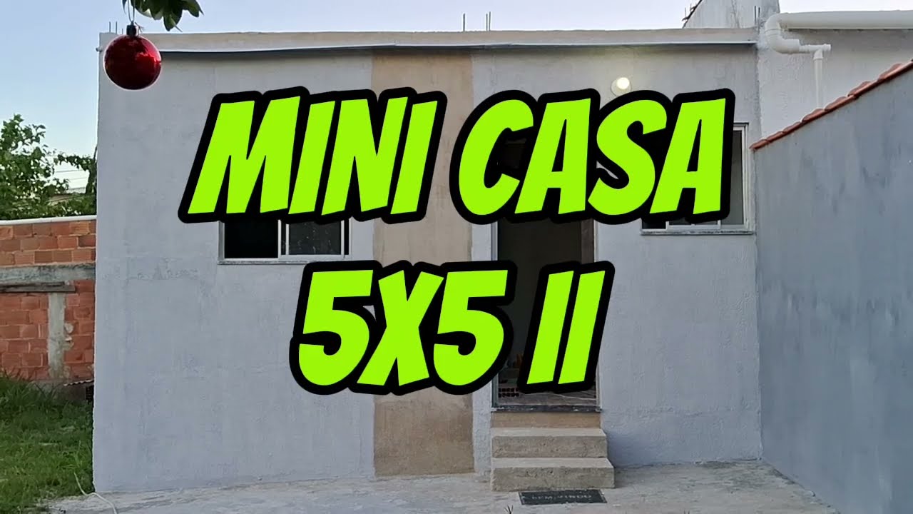 Com dois quartos ou um quarto? Apenas 25m&sup2; | Mini Casa 5x5 II 