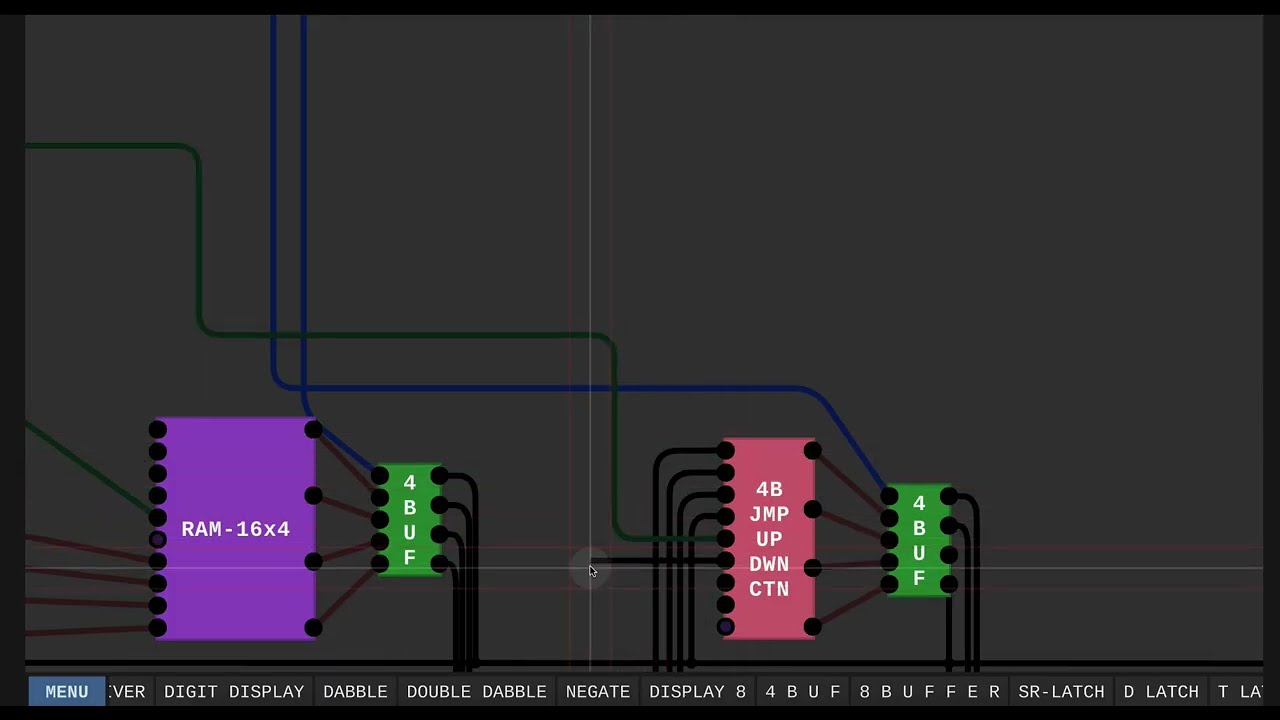 Adding our new Jump Up Down Counter into our main computational CPU | Digital Logic Sim Episode 23