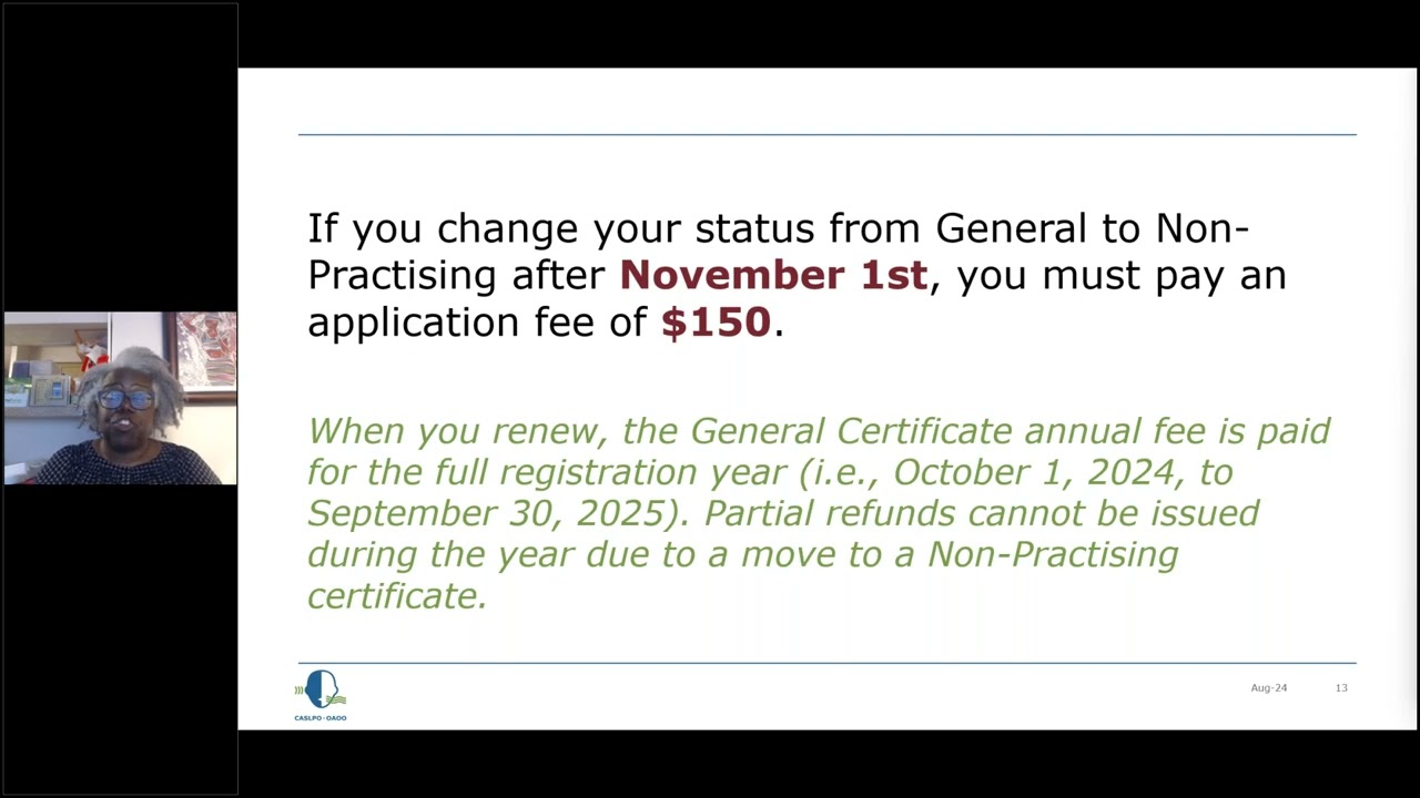 Understanding Registration Options: General Status, Non Practising Status and Resignation Process