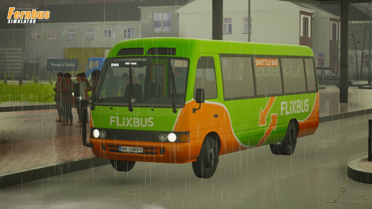 Toyota Coaster B40 | Rainy Driving | Fernbus Simulator Austria/Switzerland DLC POV Gameplay