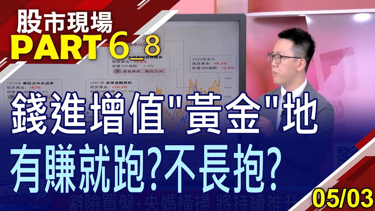 【黃金將一路漲到FED降息?會不會早漲完了?挑戰高點2075美元?三檔ETF可用之兵亮牌!】20230503(第6/8段)股市現場*鄭明娟(游庭皓)