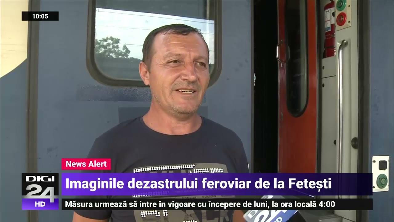 Două trenuri de marfă s-au ciocnit la Fetești. Întârzieri ale trenurilor de până la 420 de minute
