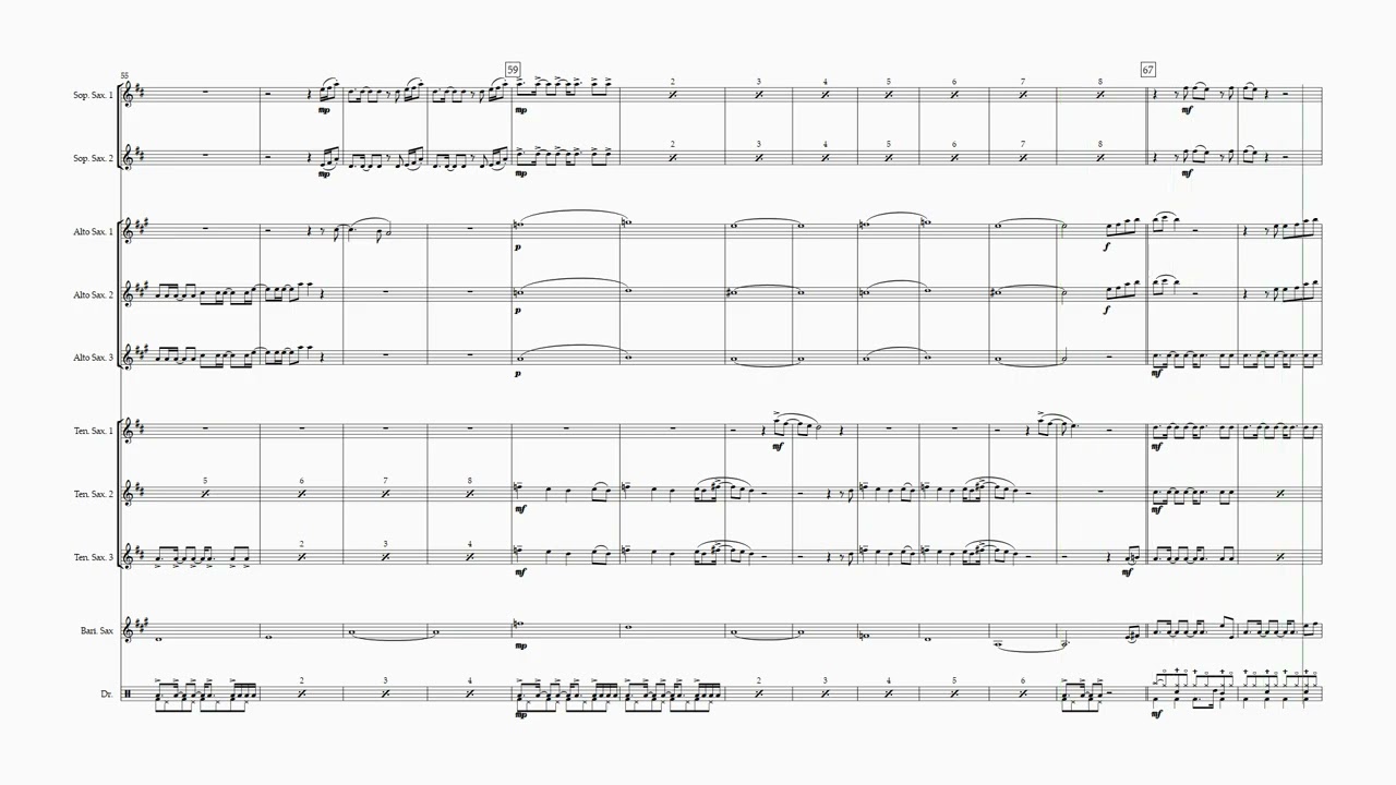 Hold My Hand (Jess Glynne) (Saxophone Choir and Drums)
