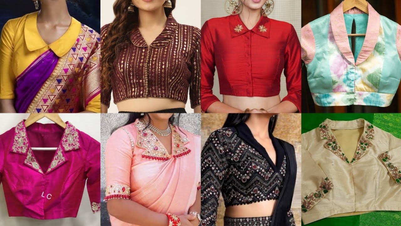 Collar Neck Blouse Design/ Blouse Collar Neck Design/ Blouse Designs Collar Neck/ Blouse Neck Design