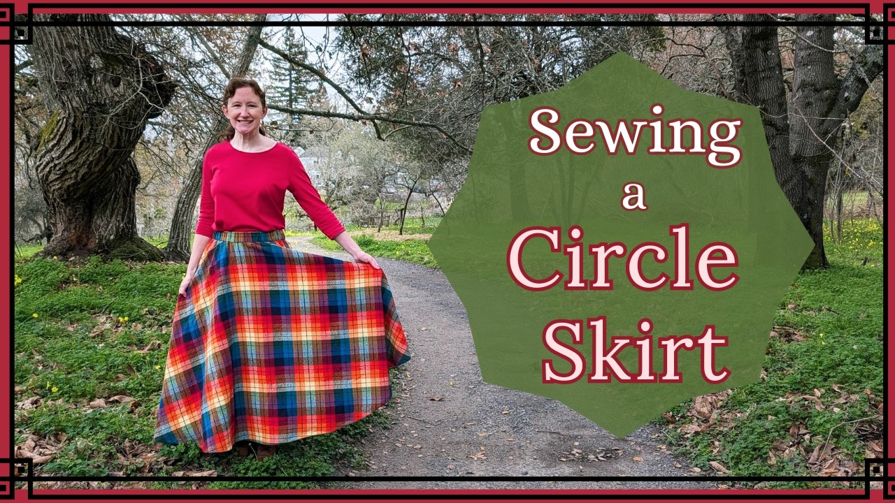 Cozy Circle Skirt DIY (rainbow, plaid, flannel!)