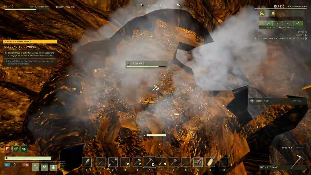 Первая настоящая попытка пройти Icarus pt. 5: Железные инструменты и кожаная броня!!!