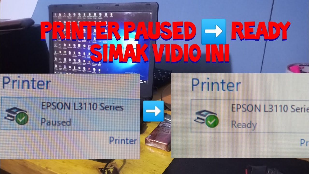 CARA MEMPERBAIKI PRINTER PAUSED DI SEMUA PRINTER