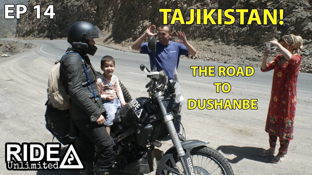 TAJIKISTAN! Meeting people on the ride to Dushanbe, Motorcycle adventure