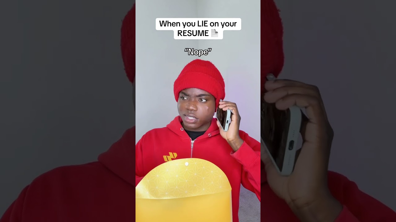 Когда ты врёшь в своём резюме 😂