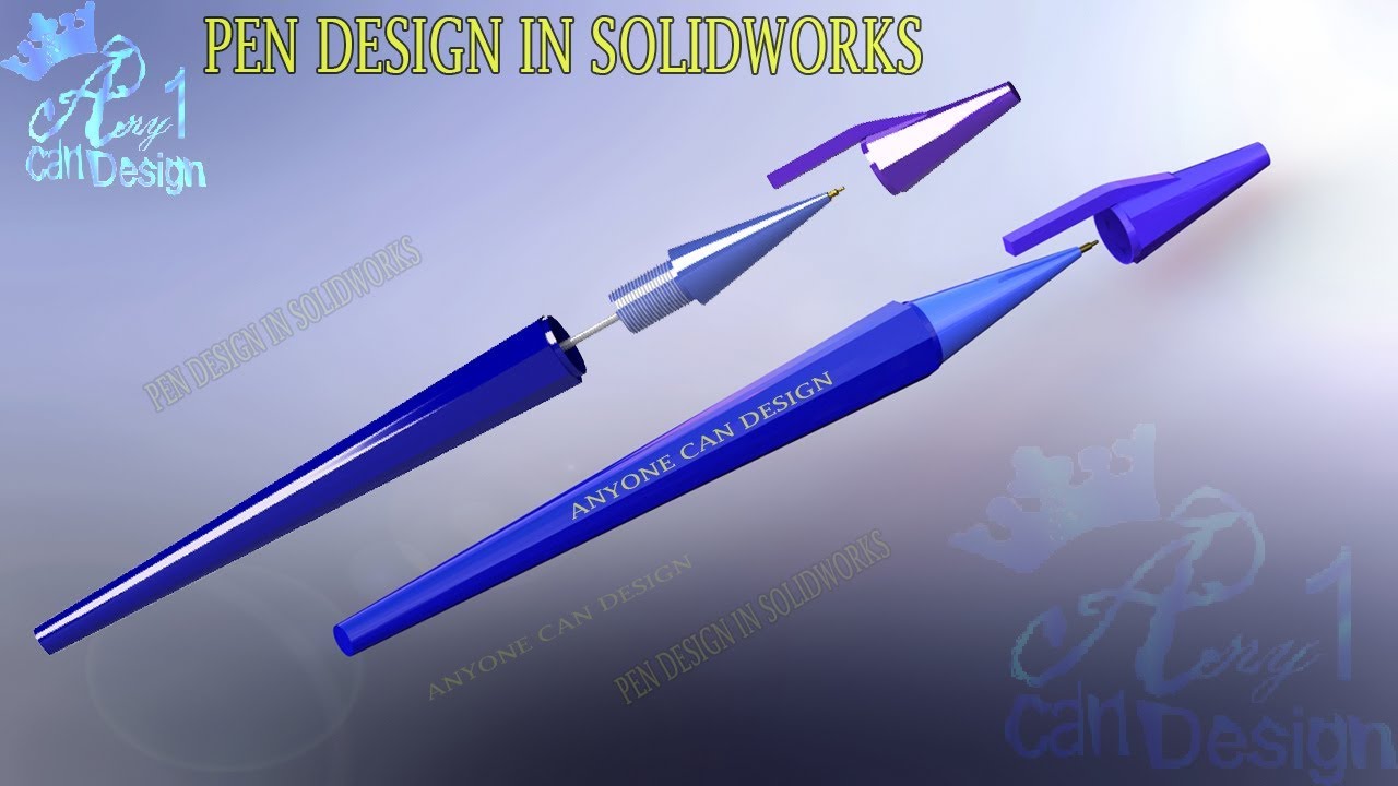 Pen design | Pen design in solidworks | Soliodworks Tutorial | Anyone can design