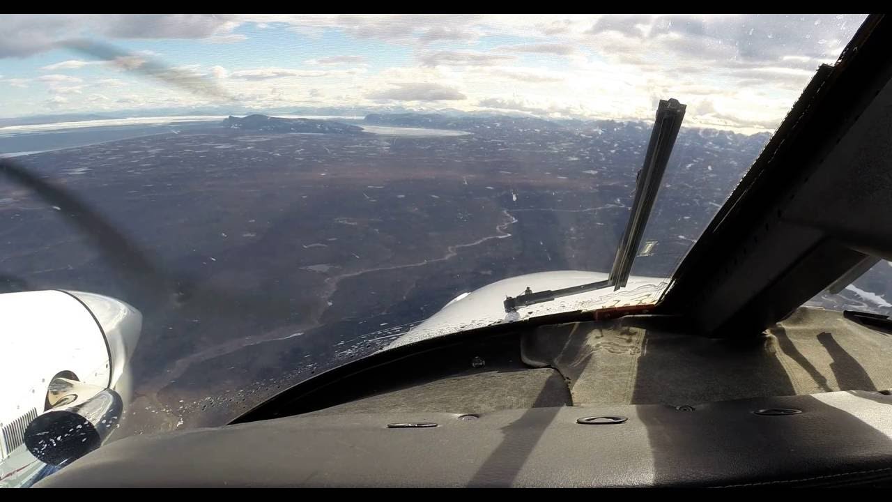 CYCY Clyde River, Nunavut (Canadian Arctic) RW20TRUE approach & landing Cheyenne II PA31T Footage.