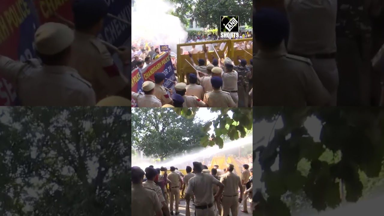 AAP workers, supporters stage protest in Chandigarh over Sanjay Singh&rsquo;s arrest