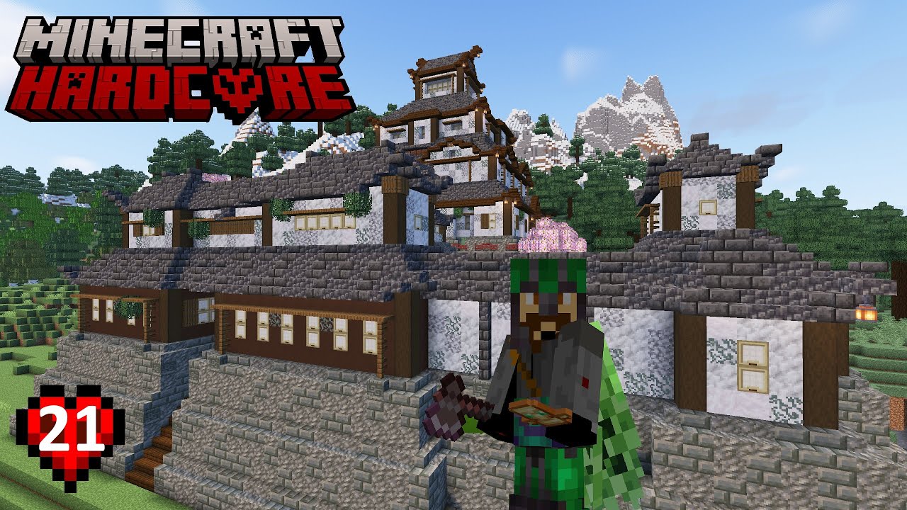 I Built A Shogun Castle In HARDCORE MINECRAFT - Ep21 - SURVIVAL FOREVER WORLD