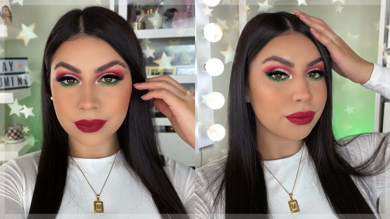CHRISTMAS GLAM MAKEUP TUTORIAL! 🎄 | Mari Bajari