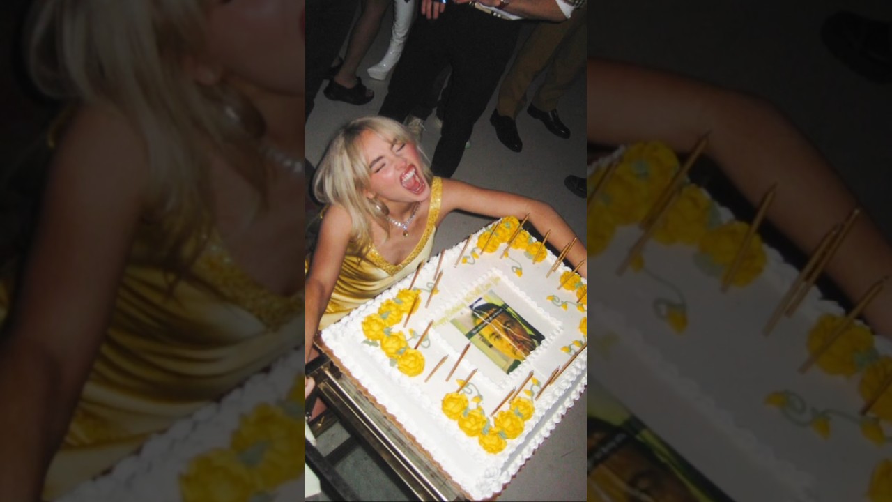 Торт на 25-летие Сабрины Карпентер был мемом с Леонардо Ди Каприо 😂🎂 #шорты