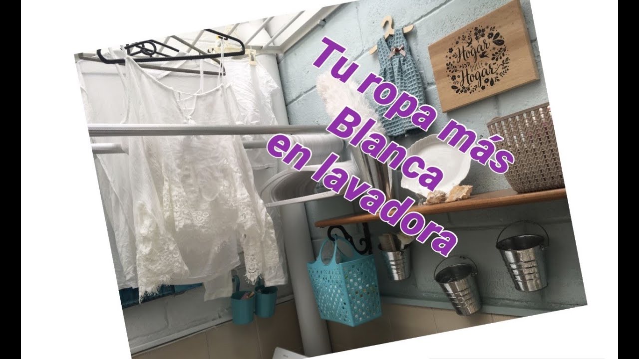 COMO LAVAR  ROPA video 1 BLANCA EN LA LAVADORA / COMO LAVO 1 /LIMPIA CONMIGO #hogar