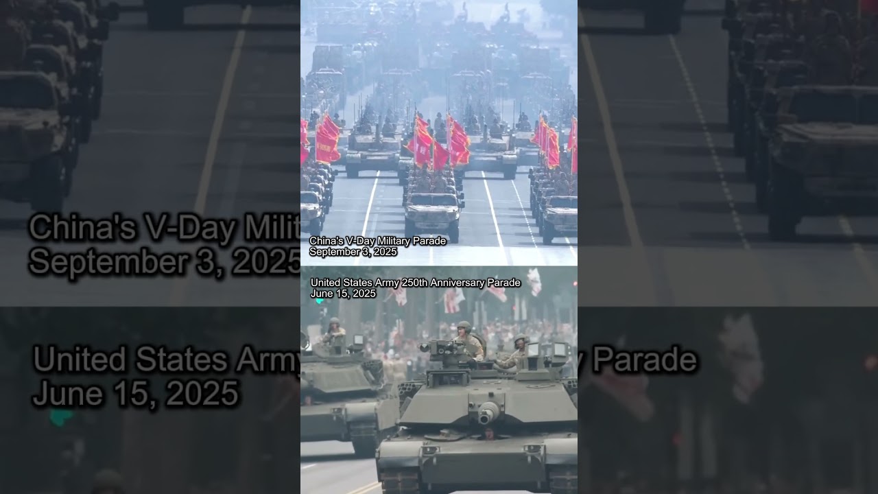 Chinese military parade vs. U.S. military parade