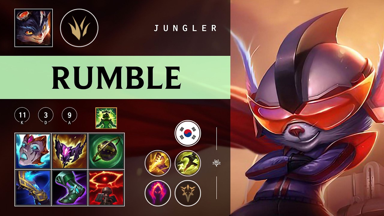 Rumble Jungle vs Lee Sin - KR  Patch 26.03