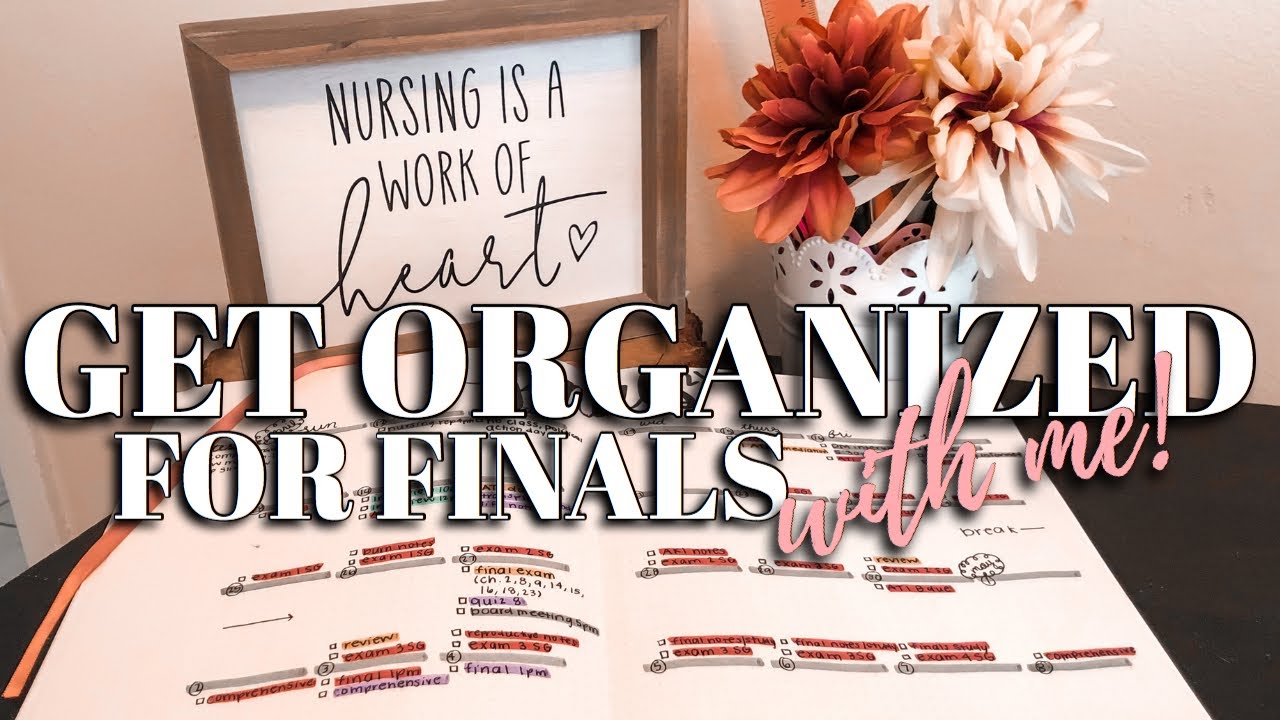 GETTING ORGANIZED FOR NURSING SCHOOL FINALS | Create a Study Calendar, Plan with Me | Kristen Marie