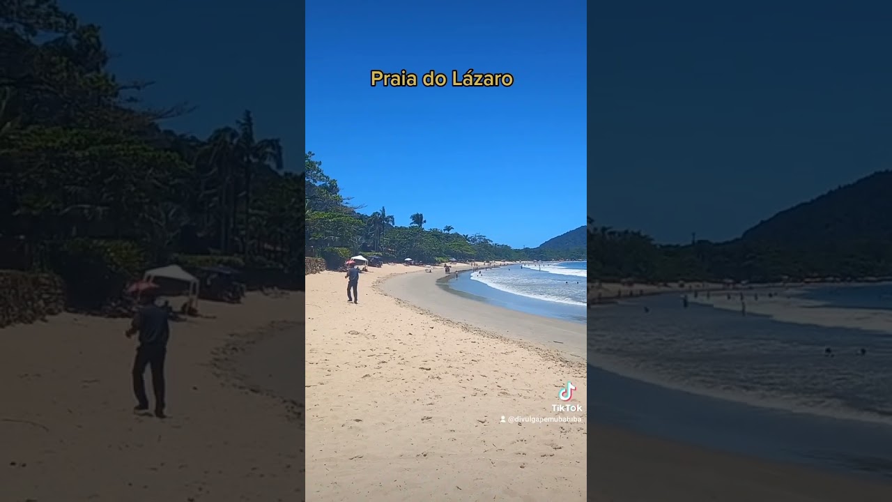 Praia do L&aacute;zaro em Ubatuba 🌞🏖️🌊