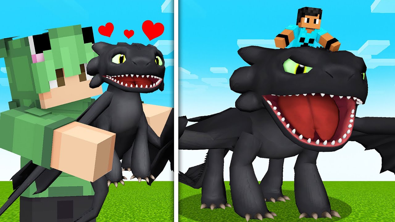 Adotei um FÚRIA DA NOITE no Minecraft!