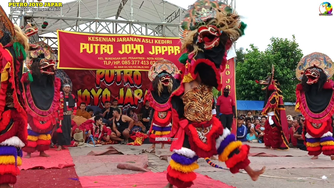 Rampak Barong Jaranan PUTRO JOYO JAPAR Live Lapangan Burengan Kediri