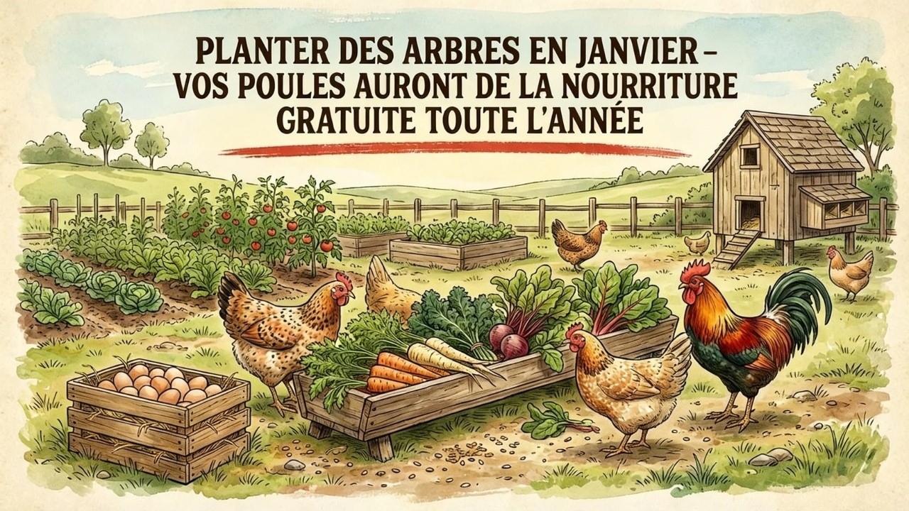 Si vous semez ceci en JANVIER, vos poules mangeront GRATUITEMENT toute l'année