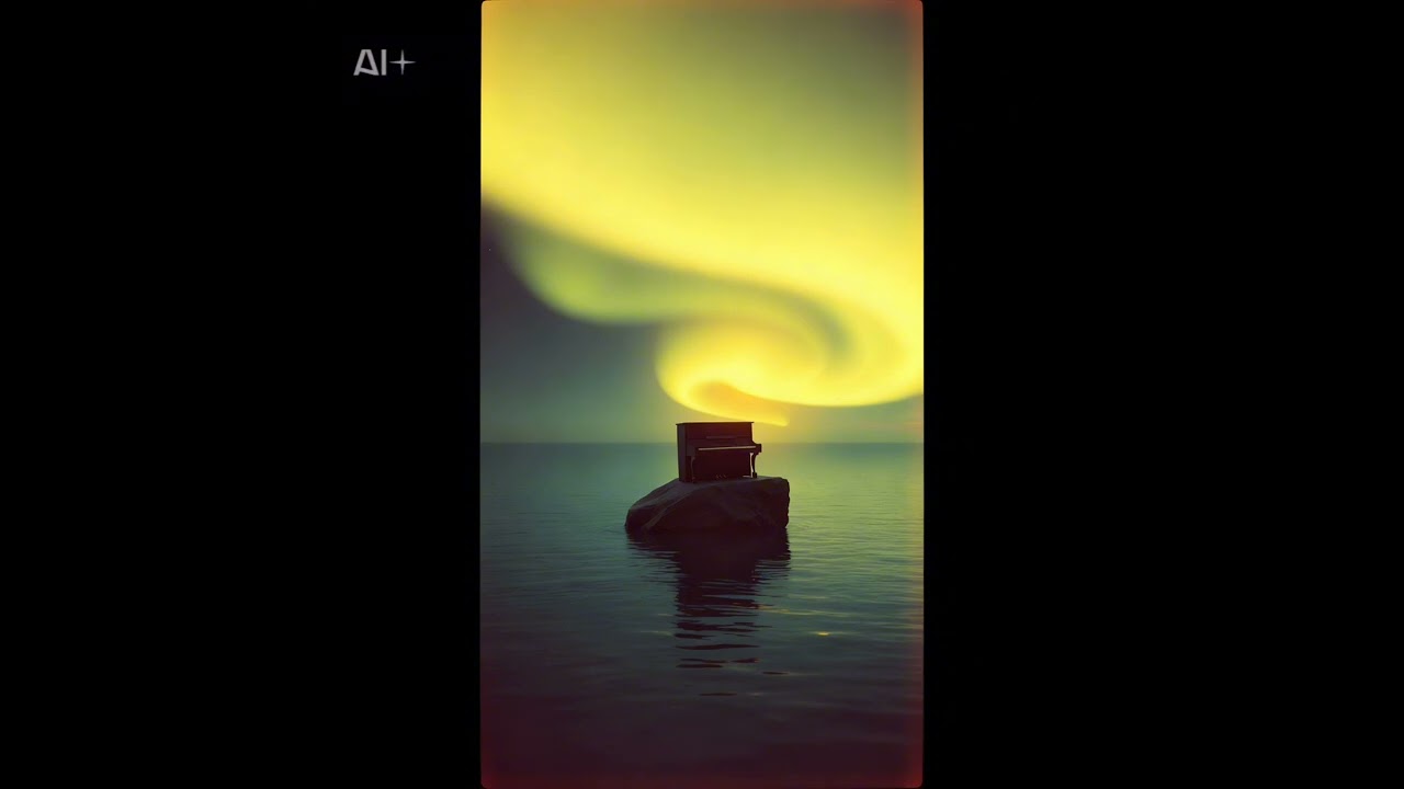 Deep Sleep Piano Music (1 Hour) | Calm Ocean & Aurora Lights | Relax & Heal