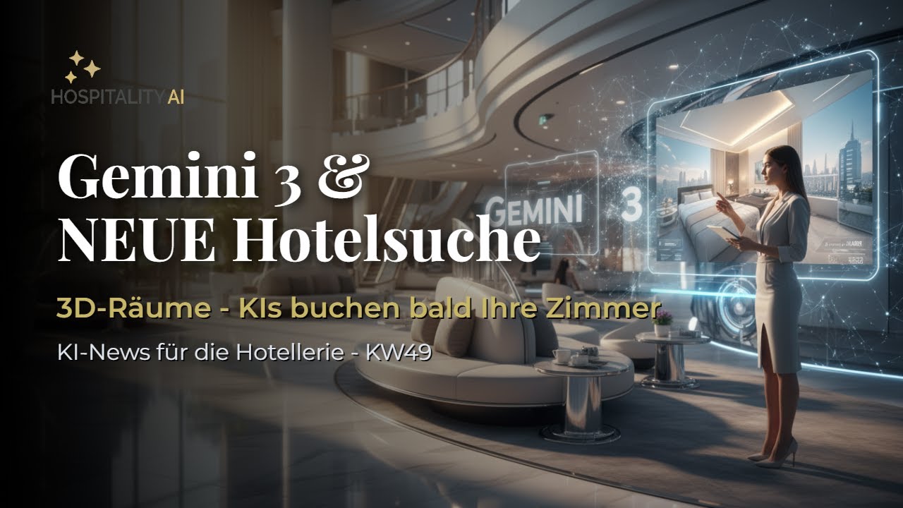 KI News für die Hotellerie: KI-NEWS: Gemini 3 & die NEUE Hotelsuche