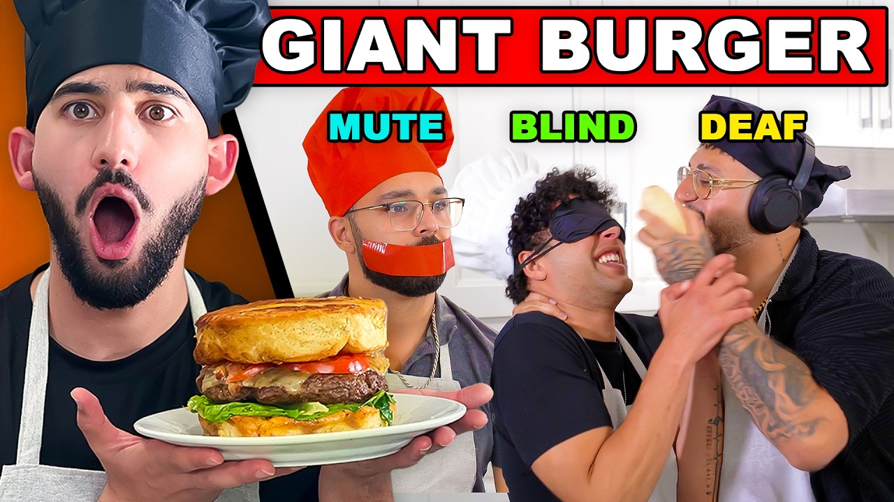 BLIND DEAF AND MUTE Challenge GIANT BURGER Edition