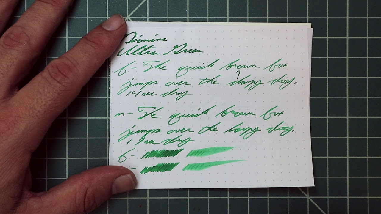 Diamine Ultra Green Fountain Pen Ink #fountainpenink #fountainpens