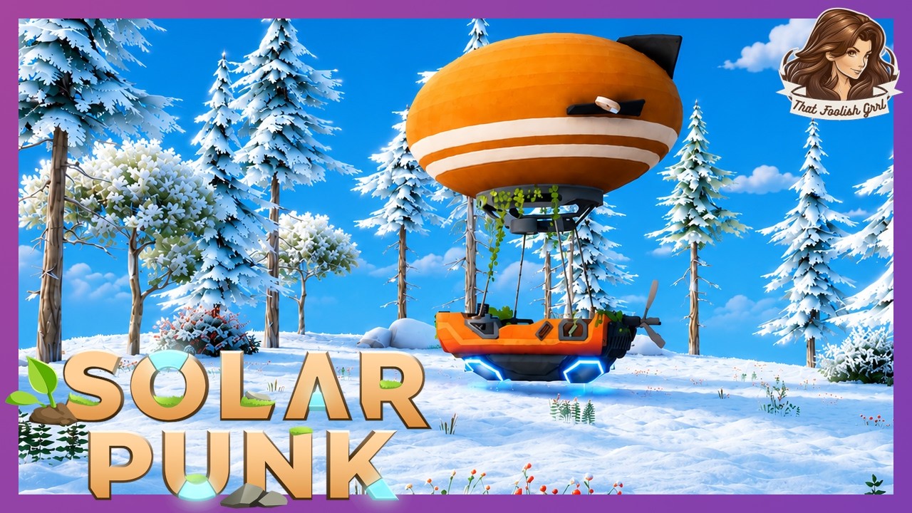 Мы наконец полностью прокачали наш дирижабль! | Solarpunk Геймплей Эп. 5