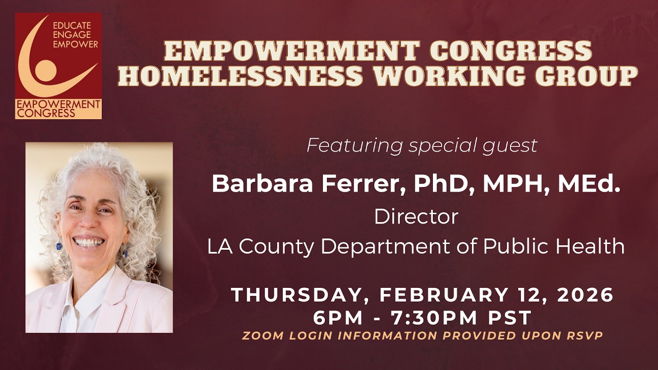 2/12/26 Homelessness Working Group ft. Dr. Barbara Ferrer, LA County Department of Public Health