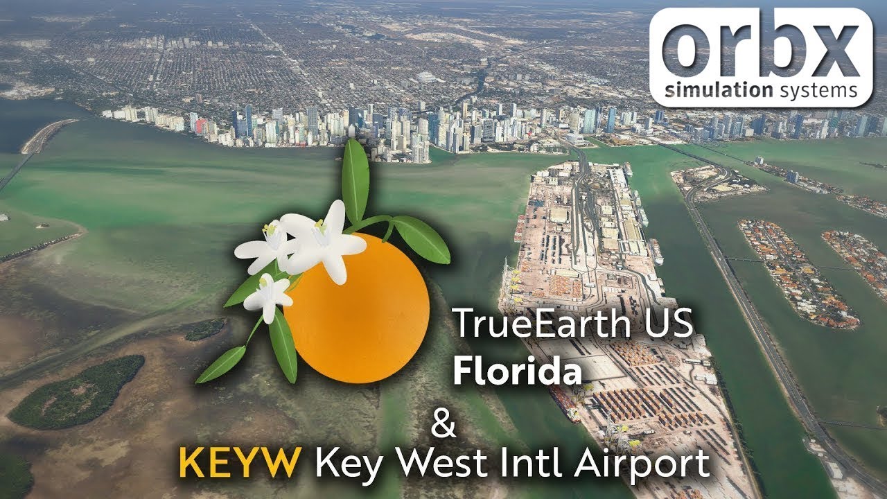 Orbx TrueEarth US Florida & KEYW Key West Intl Airport for X-plane 11