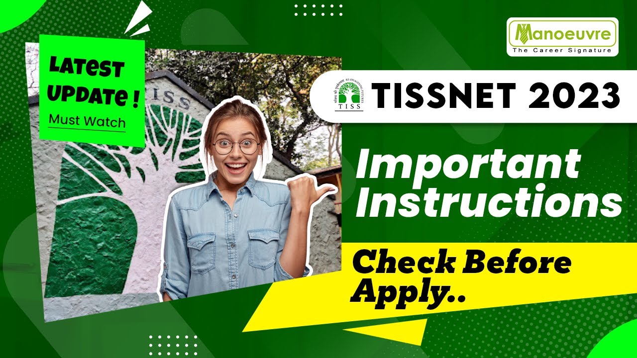 TISSNET 2023 - Important Instructions | How To Apply ? | Application Fee | Documents | Watch Now