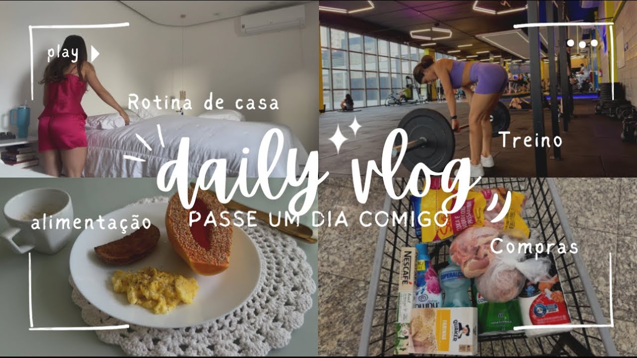 UM DIA NA MINHA VIDA | Tudo que como, treino + rotina da casa