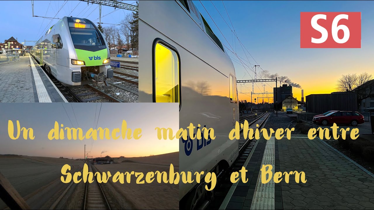 [Cabride][4K] Un dimanche matin d’hiver entre Schwarzenburg et Bern