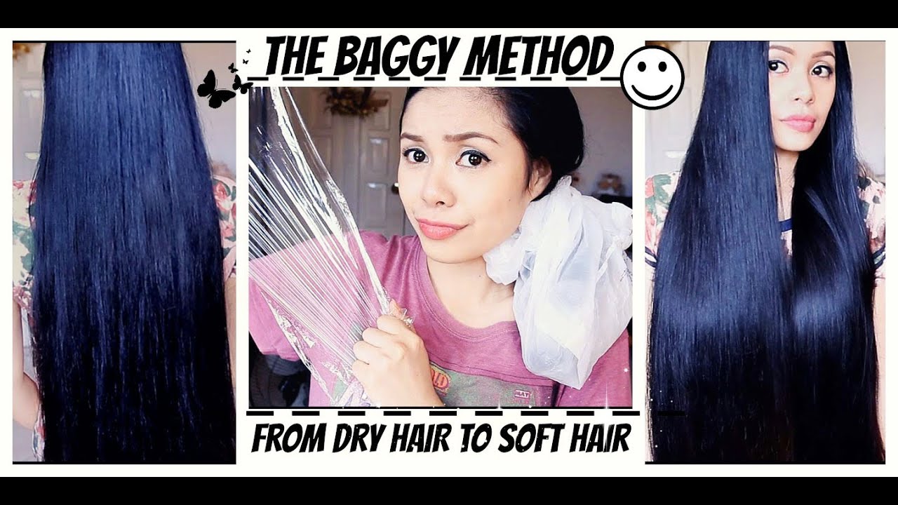 Baggy Method For Tangled Hair, Split Ends and Breakage, Extremely Dry Hair- Get Super Soft Hair