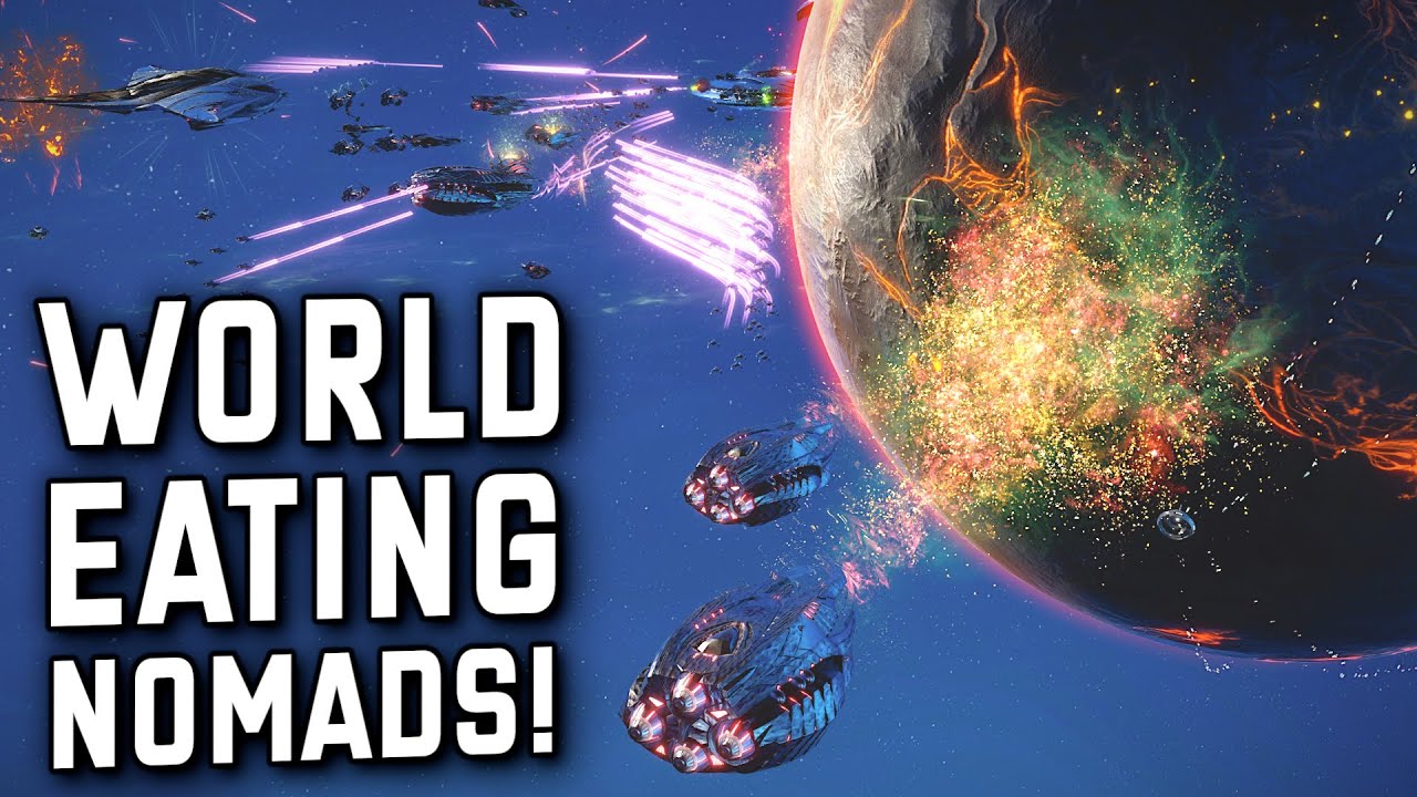 Harvesting entire planets in Sins of a Solar Empire 2 with a Nomadic fleet of Vasari Exodus faction