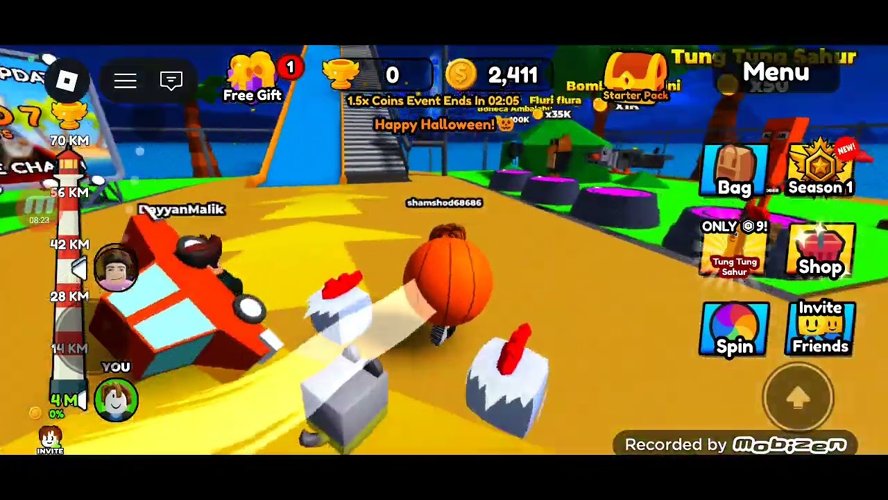 Roblox da climb anda slide degan oʻyinni oʻynab koʻramiz 1 qism