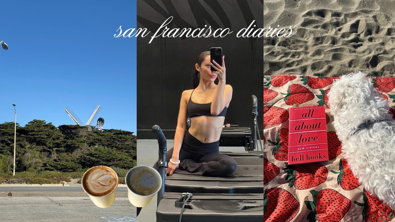 a week in sf 🌼 new cafes, beach day, prepping for a shoot