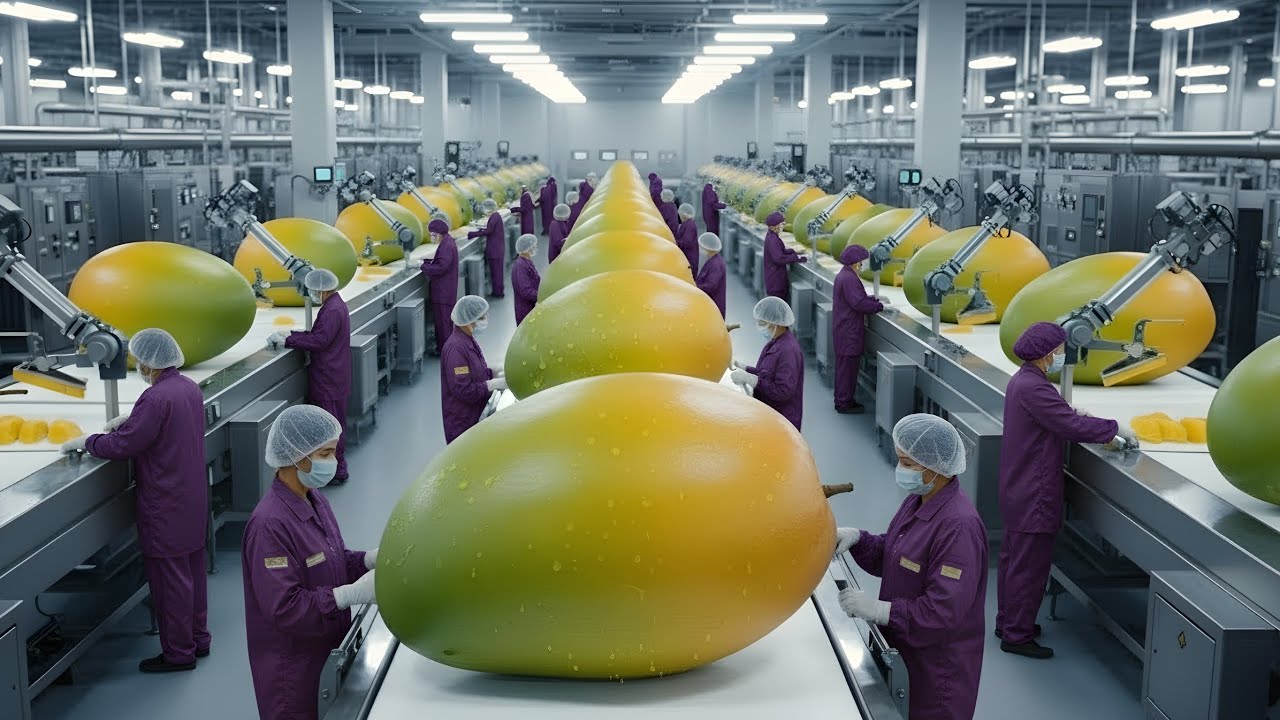 Inside a Modern Mango Factory: From Raw Mangoes to Bottled Premium Juice (Full Process)