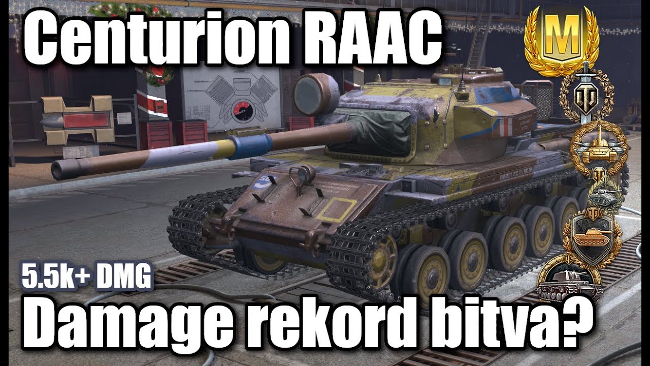 Centurion RAAC - Damage rekord bitva? (Kolobanov, 5.5k+ DMG, #1 Hall of Fame) - komentovaný replay