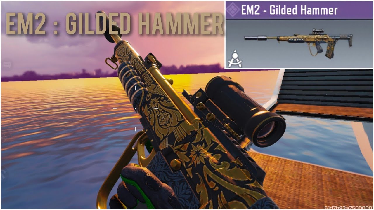 Review Skin EM2 - Gilded Hammer | Call Of Duty Mobile