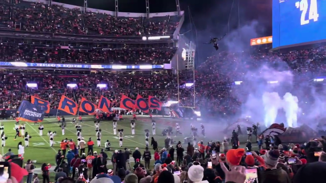 Broncos Vs Browns MNF Week 13 Player Introductions.